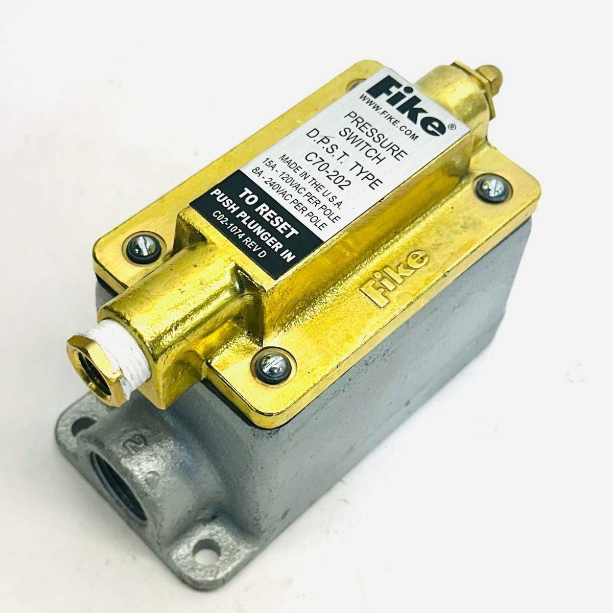 FIKE FIRE DETECTION PRESSURE SWITCH C70-202 | eBay