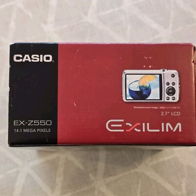CASIO EXILIM EX-Z550 Pink Digital Camera 14.1MP 4x Zoom 3.0 inch