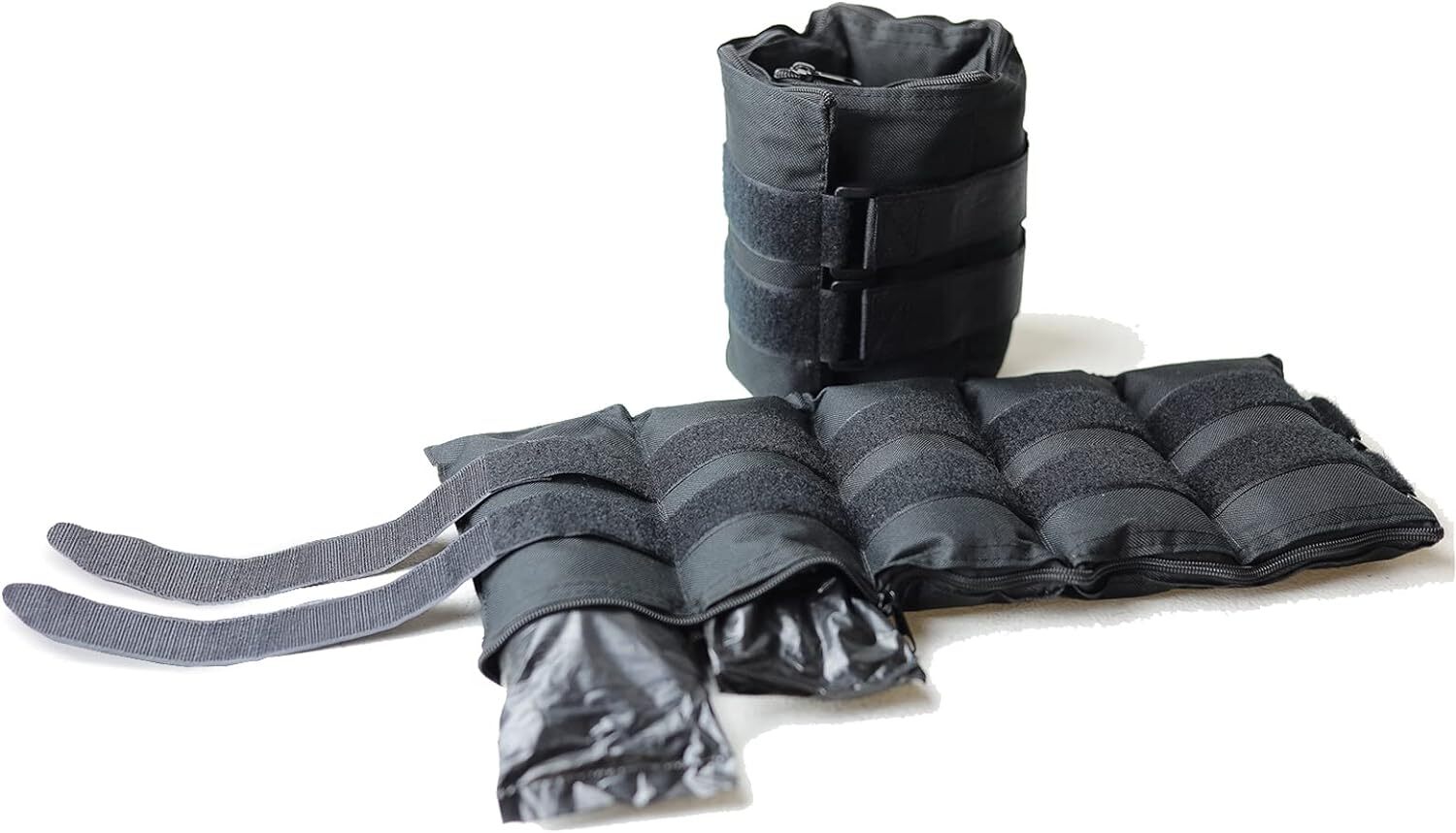  Hha-cb020a1 Par De Pesas Ajustables Para Tobillos De 20 Libras, Negro