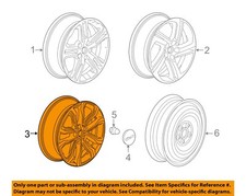 Used Wheel fits: 2022 Gmc Terrain 19x7-1/2 opt PJM Grade B