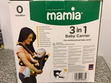 Mamia 3 In 1 Baby Carrier 3 Carry Positions With Cool And Breathable Fabric
