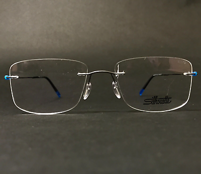 Silhouette Eyeglasses Frames 5500 BJ 6660 Gray Blue Dynamic Silhouette Eyeglasses Frames 5500 BJ 6660 Gray Blue Dynamic