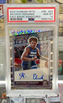 2020-21 ANTHONY EDWARDS FAST BREAK SIGNATURES ROOKIE AUTO 2020-21 ANTHONY EDWARDS FAST BREAK SIGNATURES ROOKIE AUTO