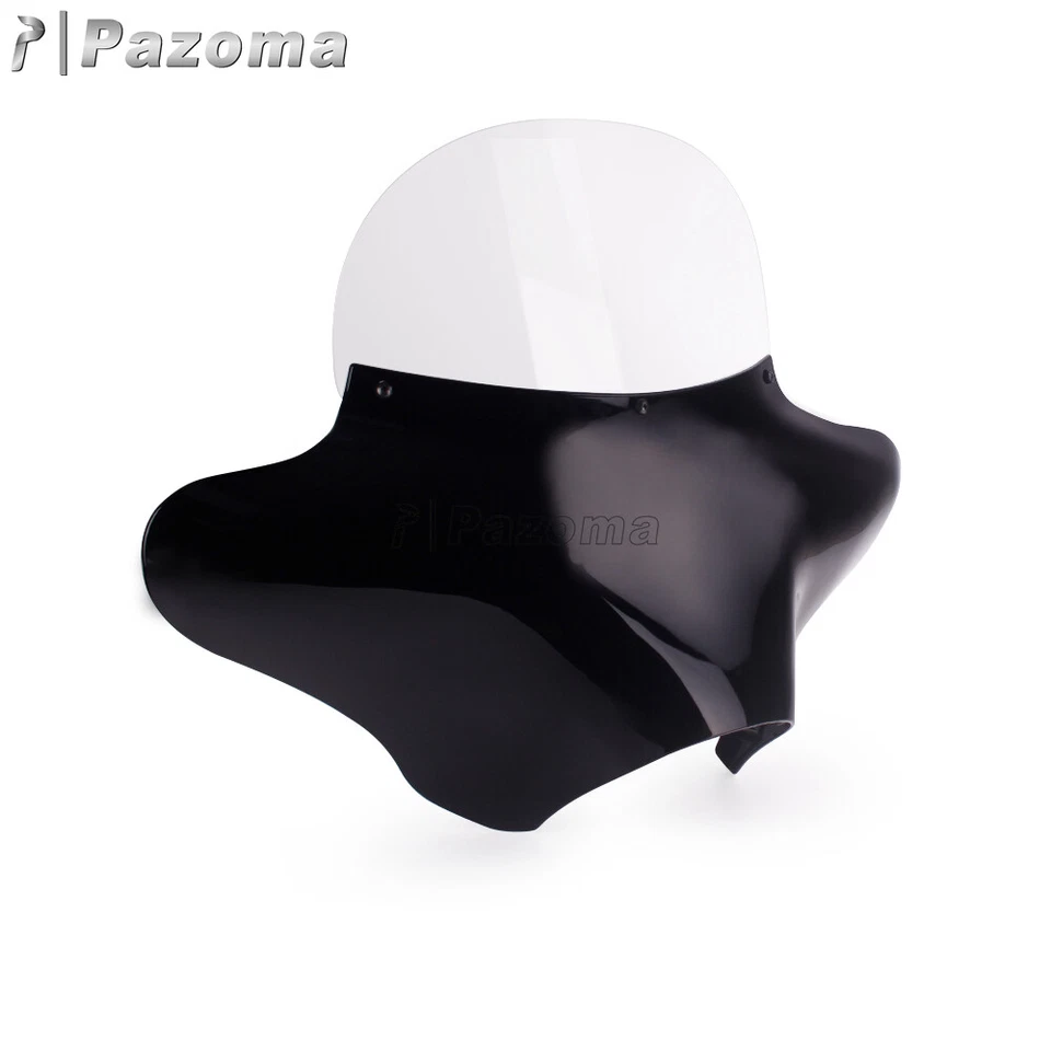 Kit de carenado y parabrisas exterior de ala de murciélago Fatboy Softail para Harley Road King FLSTF Foto 3 de 4