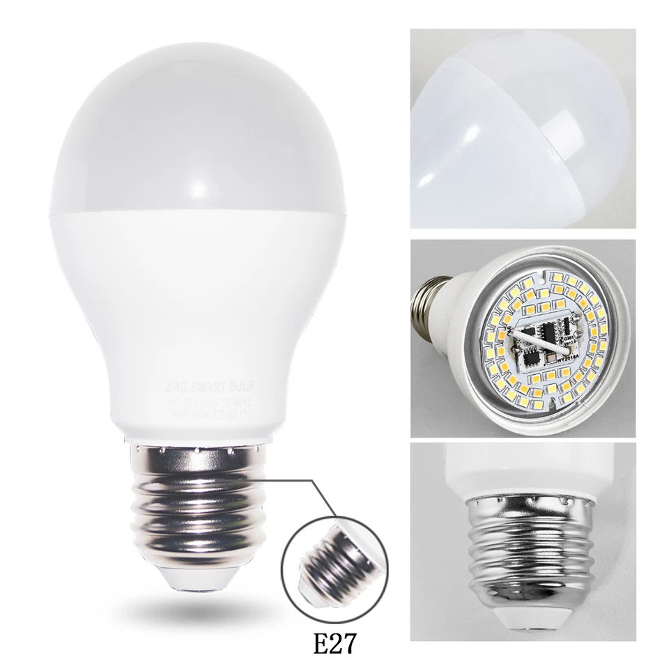 E27 9W Smart Led Light-Bulb Dimmable (Warm/Cool) Brightness with Remote-Control - Image 2 of 4