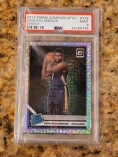2019-20 Panini Donruss Optic Choice Zion Williamson Holo Silver Rookie PSA 9