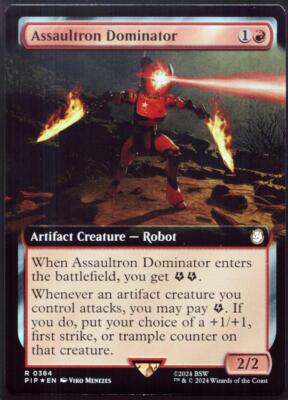 Assaultron Dominator - 384 Extended Foil MTG Fallout