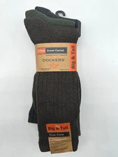 NEW BIG &TALL 3 PAIRS MENS SOCKS PERFORMANCE DOCKERS DRESS CASUAL SIZE XL 13-16