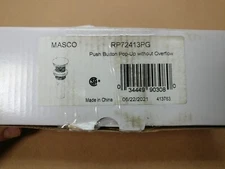 Brizo RP72413PG MASCO Push Button Without Overflow Pop-Up Drain in Polished Gold