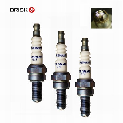 3 x BRISK Performance Spark Plugs YAMAHA MT-09 FZ-09 FJ09 TRACER