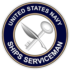 U.S. Navy Ship's Serviceman Bumper Sticker Military Vinyl Soldier Decal 5"