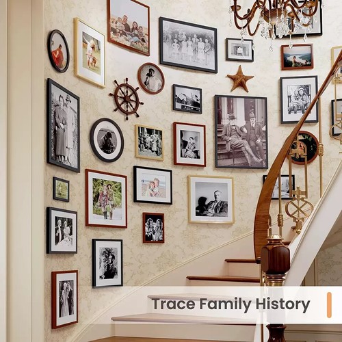 8X8 Picture Frame: Display 4X4 with Mat or 8X8 without Mat, Wall Hanging, Black - Picture 5 of 5