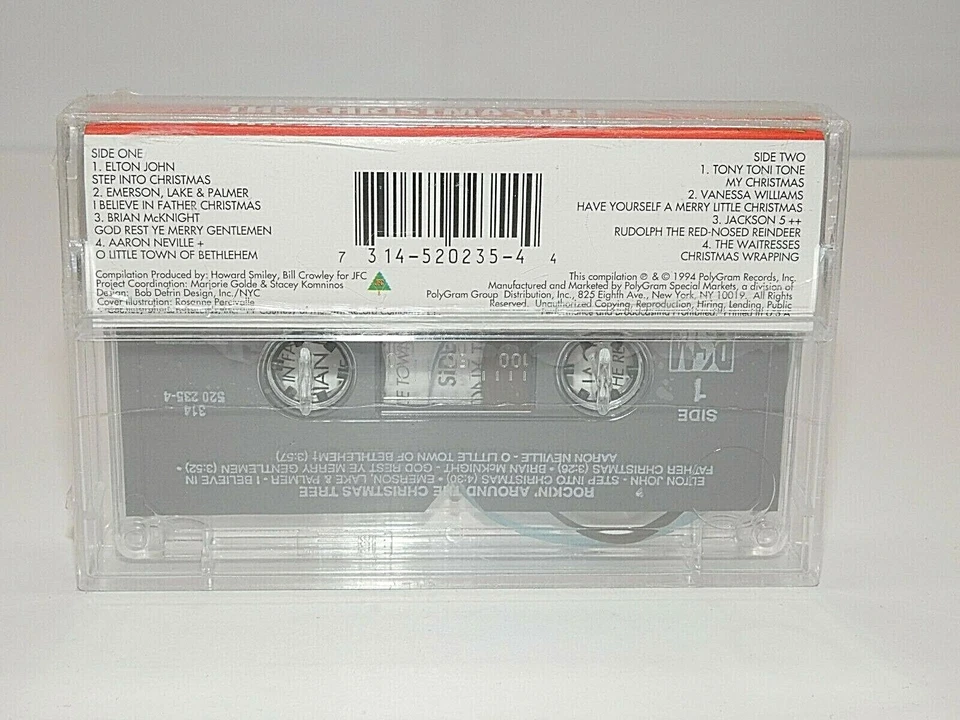 ROCKIN' AROUND THE CHRISTMAS TREE Music Cassette Tape Jackson 5 Elton John VTG - Image 2 of 4