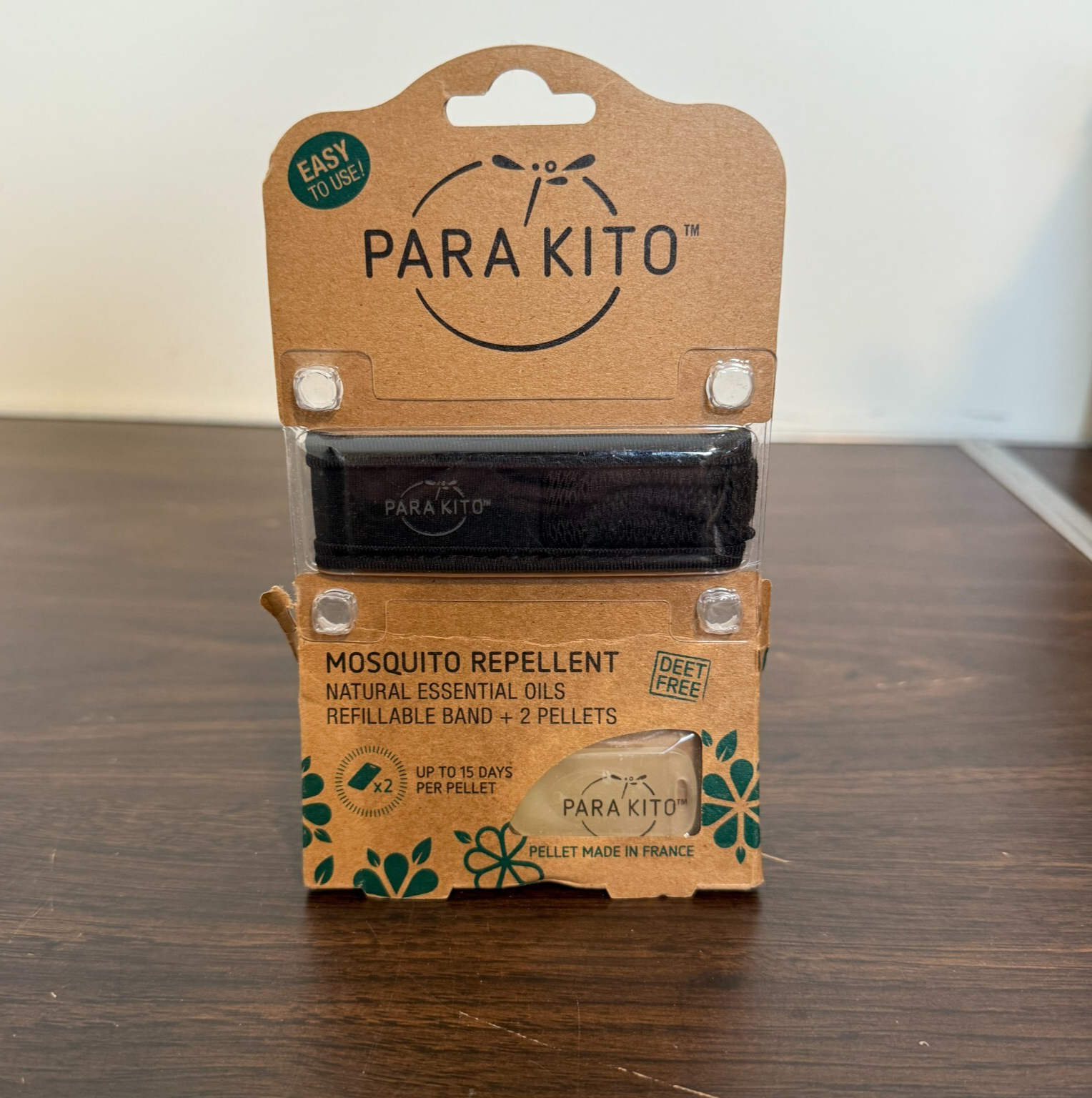 PARAKITO Mosquito Repellent Wristband Black Expires April 2020