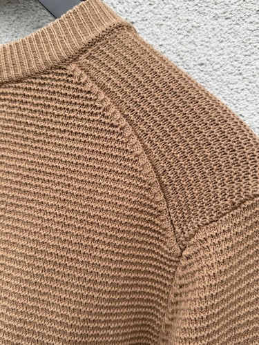 J. LINDEBERG Structure Sweater Men’s Extra Large Brown Pullover Jumper Golf Top - Picture 12 of 13