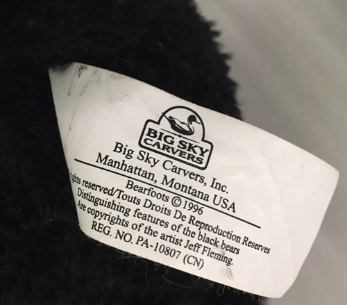 Bearfoots Bears 1996 Mama Bear 12" Plush Teddy with Bandana Jeff Fleming Big Sky - Picture 7 of 7