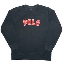 Vintage Polo By Ralph Lauren Sweatshirt Polo Block Letters spell Out Youth Large