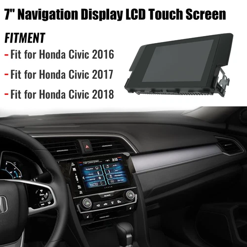 7" Navigation Display LCD Touch Screen For 2016-2018 Honda Civic 39710-TBA-A11 - Picture 5 of 16