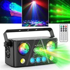 5in1 Disco Effect lighting RGB LED Beam DMX DJ Party Stage Laser Projector Light