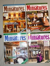 Lot of 4 Dollhouse Miniatures Magazines May -Dec 2011; Issues 21-24 Inspiration