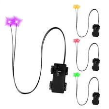 Halloween Led Glowing Eyes with Timer,2 Pcs Light Up Skeleton Green