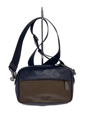 COACH Shoulder Bag, Leather, Navy, G2022