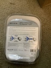 Belkin SATA II Raid 2-Port PCi Express Card F5U251 NOS SEALED in Package