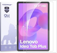 HD Tempered Glass 9H Screen Protector 2 Pack for Lenovo Idea Tab Plus 12.1