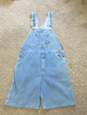 Vintage Oshkosh Vestbak Bib Short Overalls Adult Size 32