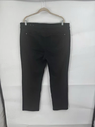 Chicos 直筒牛仔裤女式 3R 黑色 16 码高腰拉链门襟弹力牛仔布 - 第 2 张/共 9 张