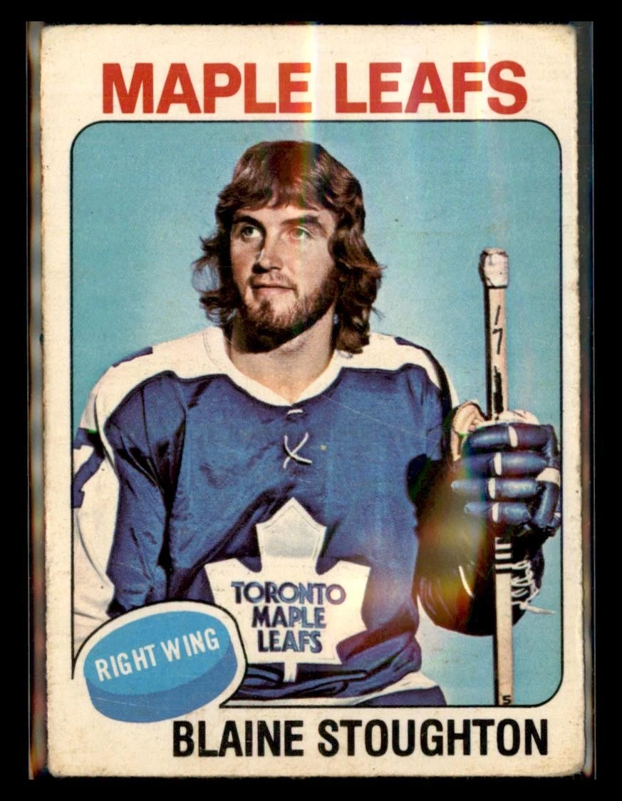 1975-76 O-Pee-Chee #265 Blaine Stoughton Toronto Maple Leafs HOCKEY Card