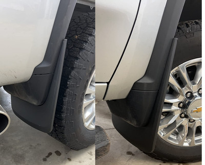 Husky Liner No Drill Front & Rear Custom Fit Mud Flaps for 20-206 Silverado 2500