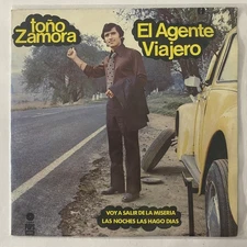 TOÑO ZAMORA - EL AGENTE VIAJERO - 1973 MEXICAN LP WATER STAINED PROMO