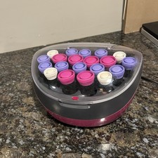 Remington Ionic Conditioning Hair Setter 20 Velvet Hair Rollers curlers EUC