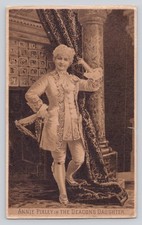 Victorian Trade Card Annie Pixley Deacons Daughter Baldwin Theatre San Francisco