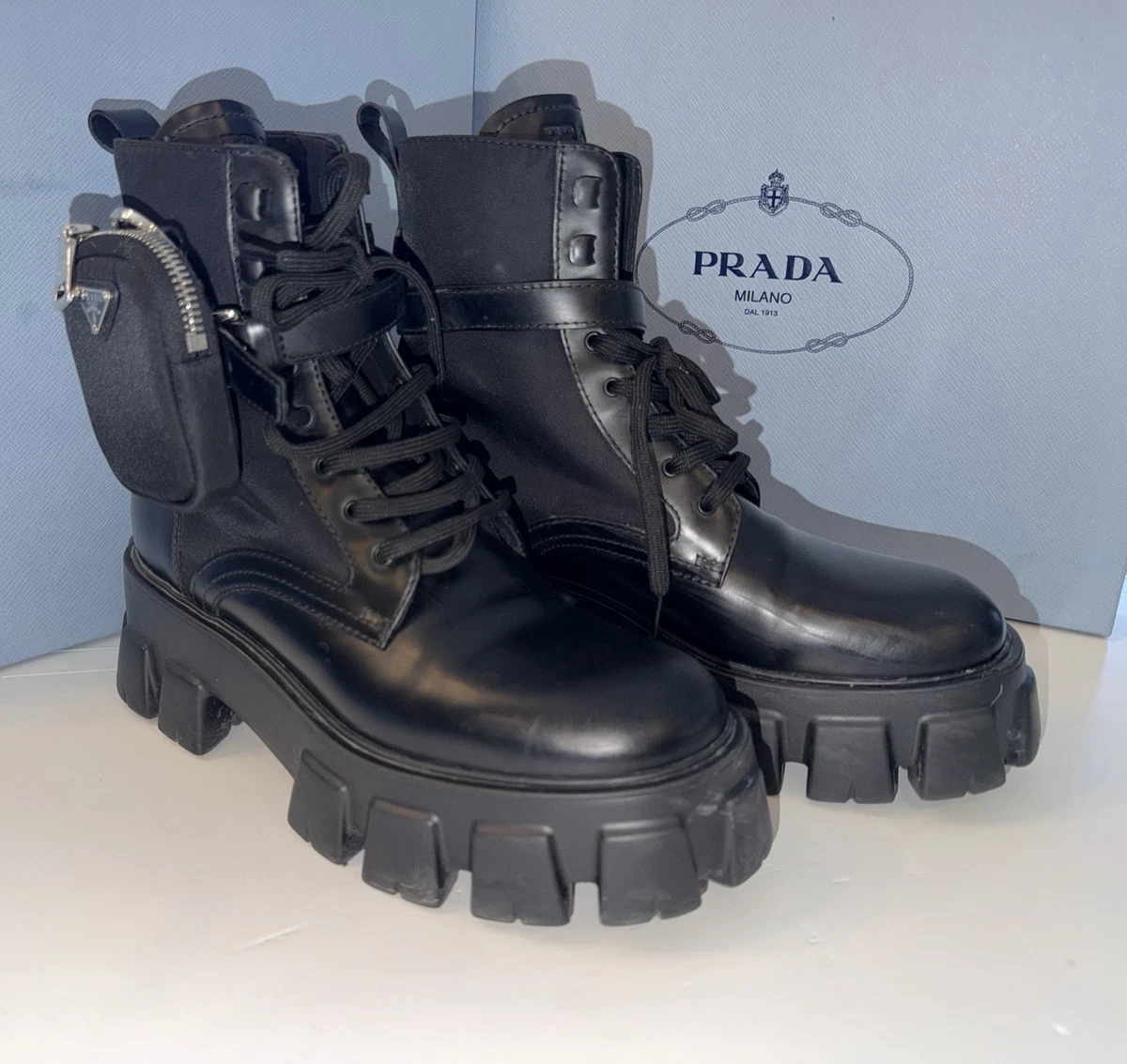 PRADA Combat Boots for Women for sale - eBay
