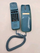 Vintage Universal Corded Telephone Model Tel-4027 Blue Landline Phone Works