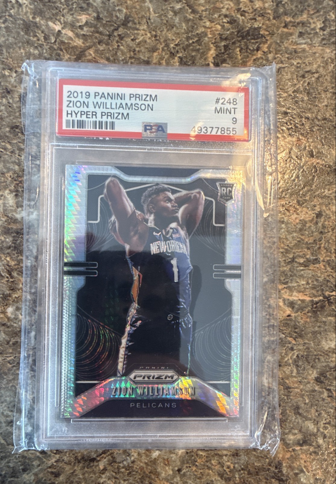 2019-20 Panini Prizm - Rookie Zion Williamson #248 Hyper Prizm (RC)