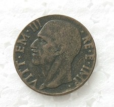 Italy 10 Centesimi 1943 R Yr. XXI Vittorio Emanuele III KM# 74a