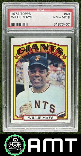 Willie Mays PSA 8 1972 Topps San Francisco Giants #49 3407