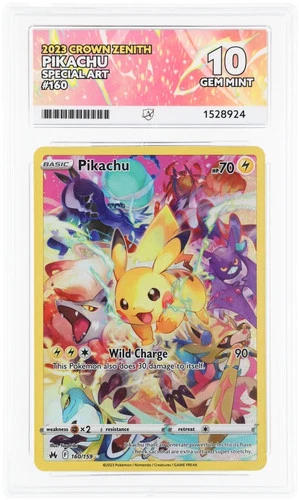 Pikachu 160/159 ACE graded card