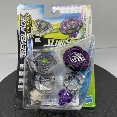 Beyblade Burst Turbo Slingshock Dual Pack Morrigna M4  and Tornado-X Yegdrion Y4