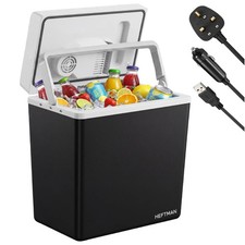 HEFTMAN 20L Electric Cool Box 12V/240V Portable Cooler with Heating Function