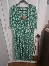 BODEN Rebecca Peony Sprig Midi Dress D0581 Size UK 10P Brand New  A22