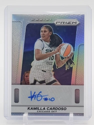 KAMILLA CARDOSO 2025-26 PANINI PRIZM WNBA THROWBACK SILVER AUTO SKY Q5908