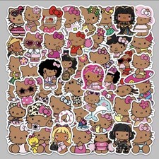 50 x Super Cute Sanrio Stickers Matt Finish Non Repeating - HELLO KITTY