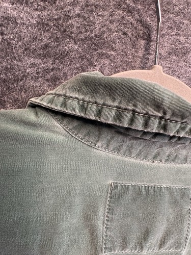 Levi’s Green Stretchy Denim Button Up Pockets Light M Cotton Comfortable Work - Picture 15 of 15