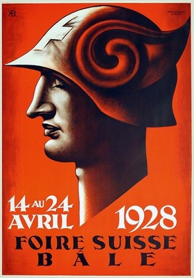 Foire Suisse Bale 1928 Vintage Swiss Art Deco Poster Print 24x36