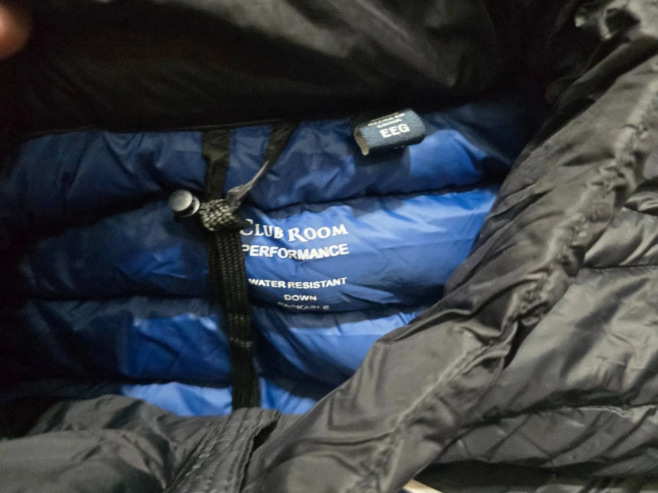 Chaqueta acolchada acolchada acolchada para hombre Club Room | Negra | 2XL acolchada ligera Foto 4 de 4