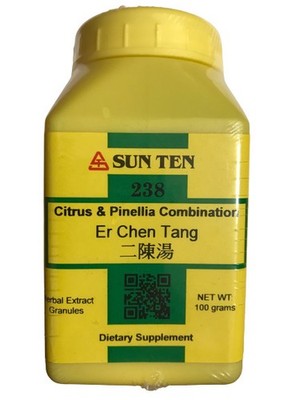 Sun Ten - Citrus & Pinellia Combin, 100gm Granules / Er Chen Tang / 二陳湯